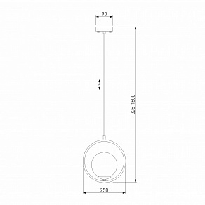 Подвесной светильник Eurosvet Ringo 50089/1 золото