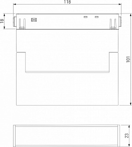Накладной светильник Elektrostandard Slim Magnetic 85081/01