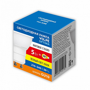 Лампа светодиодная Volpe  GU10 5Вт 3000K UL-00008827