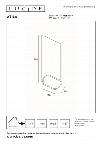 Накладной светильник Lucide Atila 2767/12/31