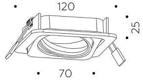 Встраиваемый светильник Ambrella Light C C7658