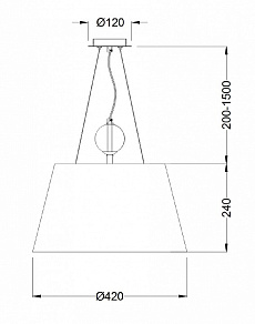 Подвесной светильник Maytoni Bergamo MOD613PL-03BG