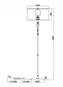Торшер Maytoni Alicante MOD014FL-01N