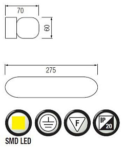 Накладной светильник Horoz Electric HL855 HRZ00000423