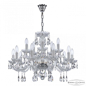 Подвесная люстра Bohemia Ivele Crystal 117 117/10+5/240 Ni