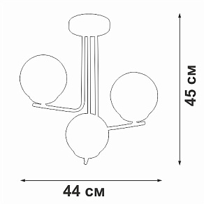 Люстра на штанге Vitaluce V49420 V49420-8/3PL
