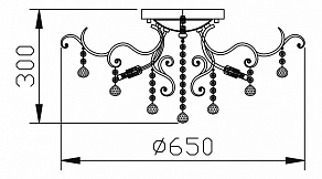 Потолочная люстра Maytoni Frost DIA760-08-B