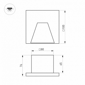Встраиваемый светильник Arlight LT-TIE 051052