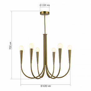Люстра на штанге ST-Luce Dutchess SL1243.303.06