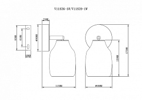 Подвесной светильник Moderli Adalina V11839-1W