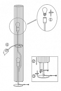 Торшер Globo Bailey 24662R