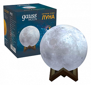 Настольная лампа-ночник Gauss Луна NN001