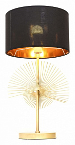 Настольная лампа декоративная LUMINA DECO Fabi LDT 5534 GD+BK