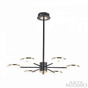Люстра на штанге Arte Milano Ferrara-72999 277499/6 BK/GD