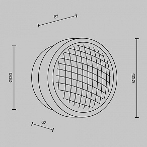 Накладной светильник Maytoni Olo MOD493WL-L6PTK