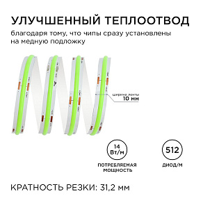 Лента светодиодная Apeyron Electrics  00-367