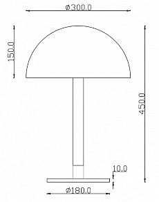 Настольная лампа декоративная Maytoni Ray Z012TL-L8B3K