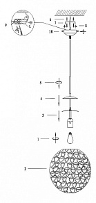 Подвесной светильник Globo Imizu 15822