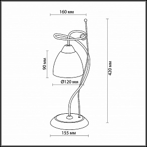 Настольная лампа декоративная Odeon Light Kaena 2120/1T