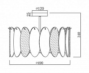 Светильник на штанге iLamp Dolce 15552-6 ANB+MULT