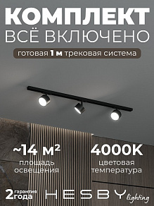 Комплект трековый Hesby Lighting Skylite №13 HSBL_kompl_S013_NI1B4K