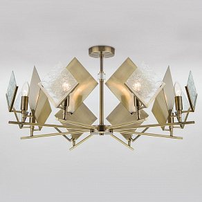 Подвесная люстра Eurosvet Rombo 60110/8 античная бронза