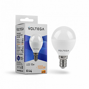 Лампа светодиодная Voltega Globe 10W E14 10Вт 2800K VG2-G45E14warm10W