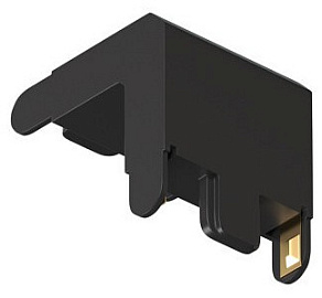 Соединитель угловой L-образный для треков накладных Denkirs AIR BASE TR5232-BK