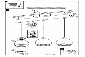 Подвесной светильник Eglo Rocamar 94591