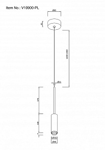 Подвесной светильник Moderli Rin V10900-PL
