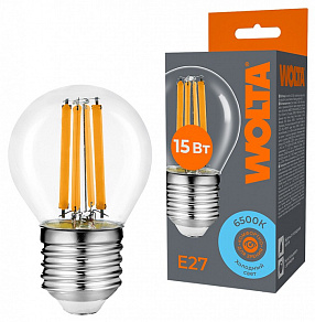 Лампа светодиодная Wolta  E27 15Вт 6500K WF-G45-15W6KE27