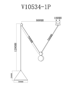 Подвесной светильник Moderli Plano V10534-1P
