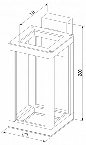 Накладной светильник Elektrostandard Frame 1527 TECHNO LED
