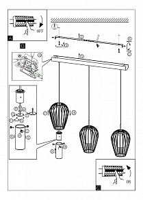 Подвесной светильник Eglo Vencino 94339