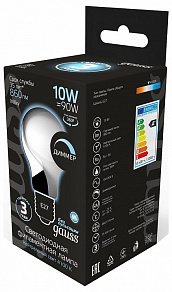 Лампа светодиодная Gauss 1022 E27 10Вт 4100K 102202210-D