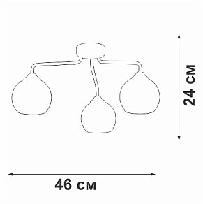 Потолочная люстра Vitaluce V3096 V3096-9/3PL
