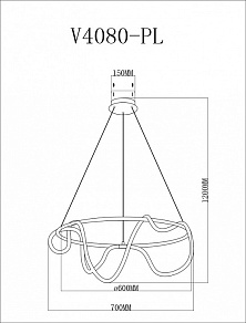 Подвесной светильник Moderli TRUE V4080-PL