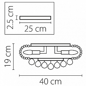 Накладной светильник Osgona Monile 704064