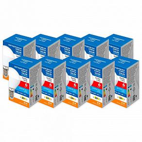 Набор из 10 ламп светодиодных Volpe OPTIMA E14 6Вт 6500K UL-00013824