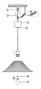 Подвесной светильник Globo Cherry 15137