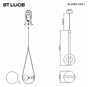 Подвесной светильник ST-Luce Moonbag SL2002.423.01