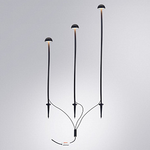 Наземный низкий светильник Arte Lamp MOTUS A1081PA-3BK