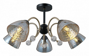 Люстра на штанге ILLUMICO  IL0230-5CSQ-29 BK AB
