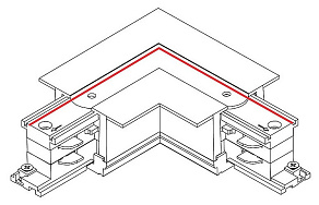 Соединитель угловой L-образный для треков Nowodvorski Ctls Power 8684