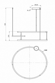 Светильник на штанге Maytoni Line MOD054PL-L52W4K