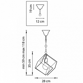 Подвесной светильник Lightstar Gabbia 732317
