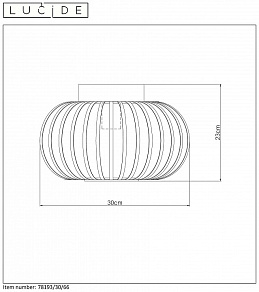 Накладной светильник Lucide Merlina 78193/30/66