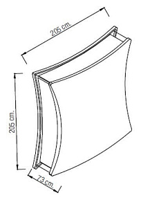Накладной светильник Horoz Electric Taflan HRZ00000951