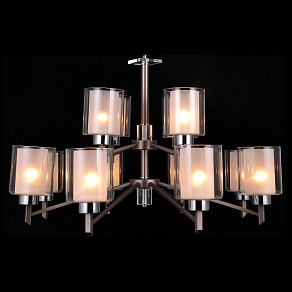 Подвесная люстра Natali Kovaltseva Double DOUBLE 81049-12C  ANTIQUE SILVER