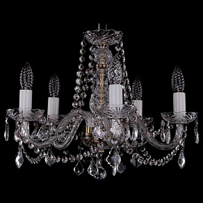 Подвесная люстра Bohemia Ivele Crystal 1402 1402/5/160/Pa/Leafs